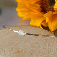 Ethiopian Welo Opal Bangle Bracelet