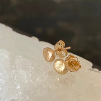 Recycled Gold Nugget Stud Earrings