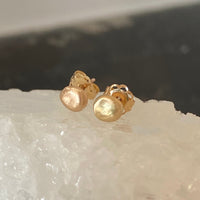 Recycled Gold Nugget Stud Earrings
