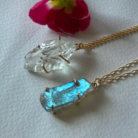 Raw Labradorite Pendant Necklace
