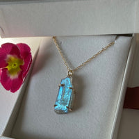 Raw Labradorite Pendant Necklace