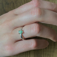 Light Green Emerald Ring