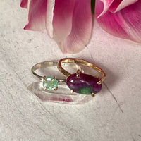 Light Green Emerald Ring