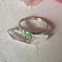 Light Green Emerald Ring