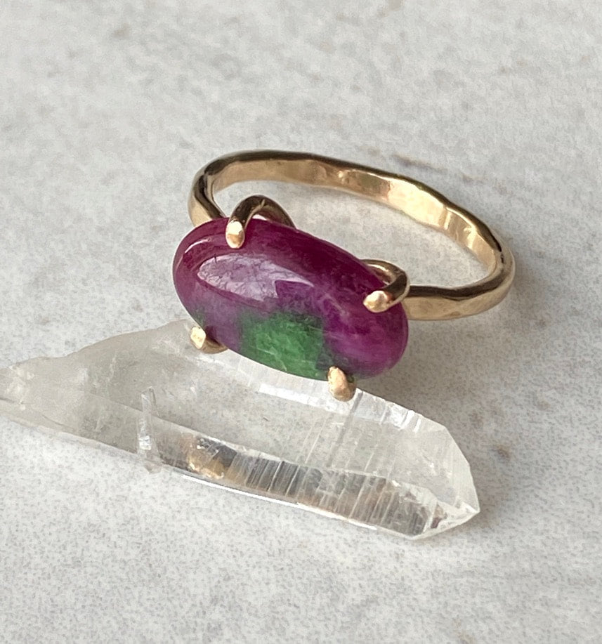 Ruby Zoisite Ring