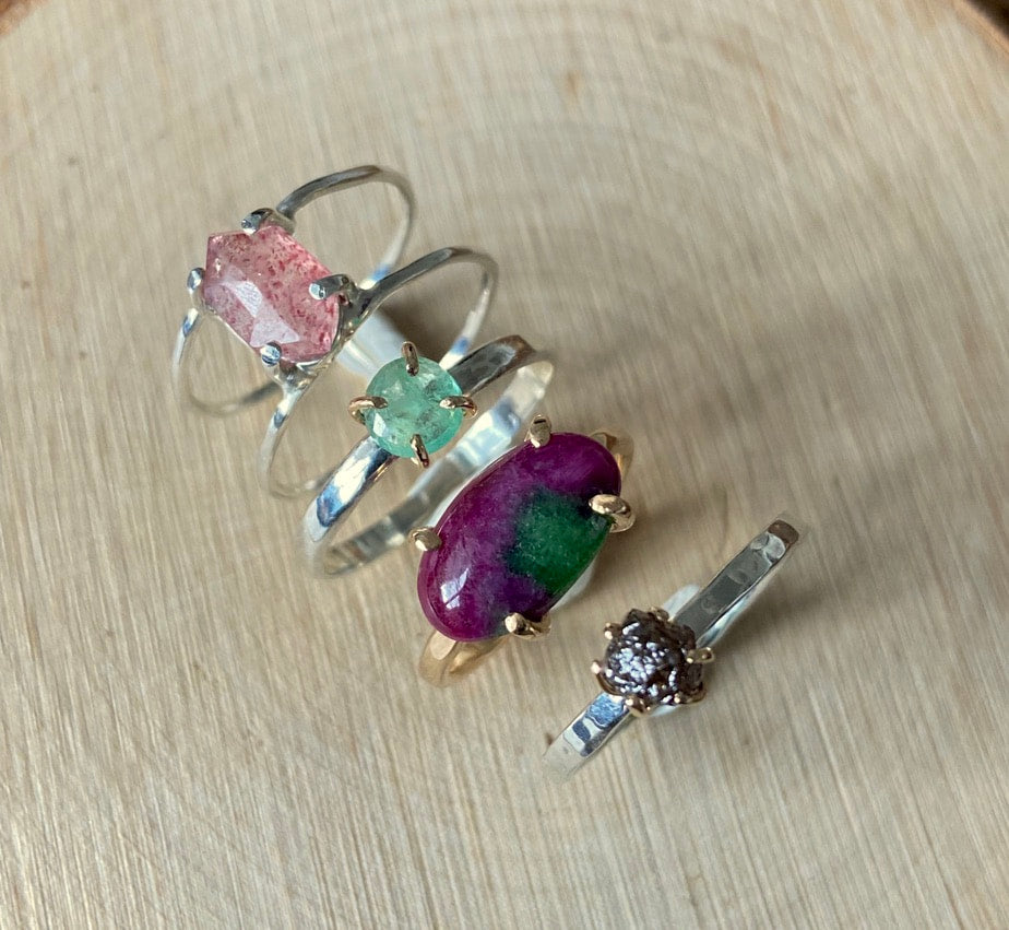 Ruby Zoisite Ring