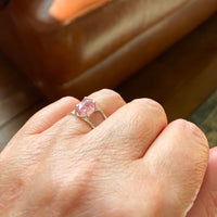 Strawberry Quartz Cage Ring