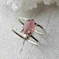 Strawberry Quartz Cage Ring