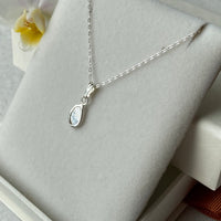Salt and Pepper Diamond Slice Pendant Necklace