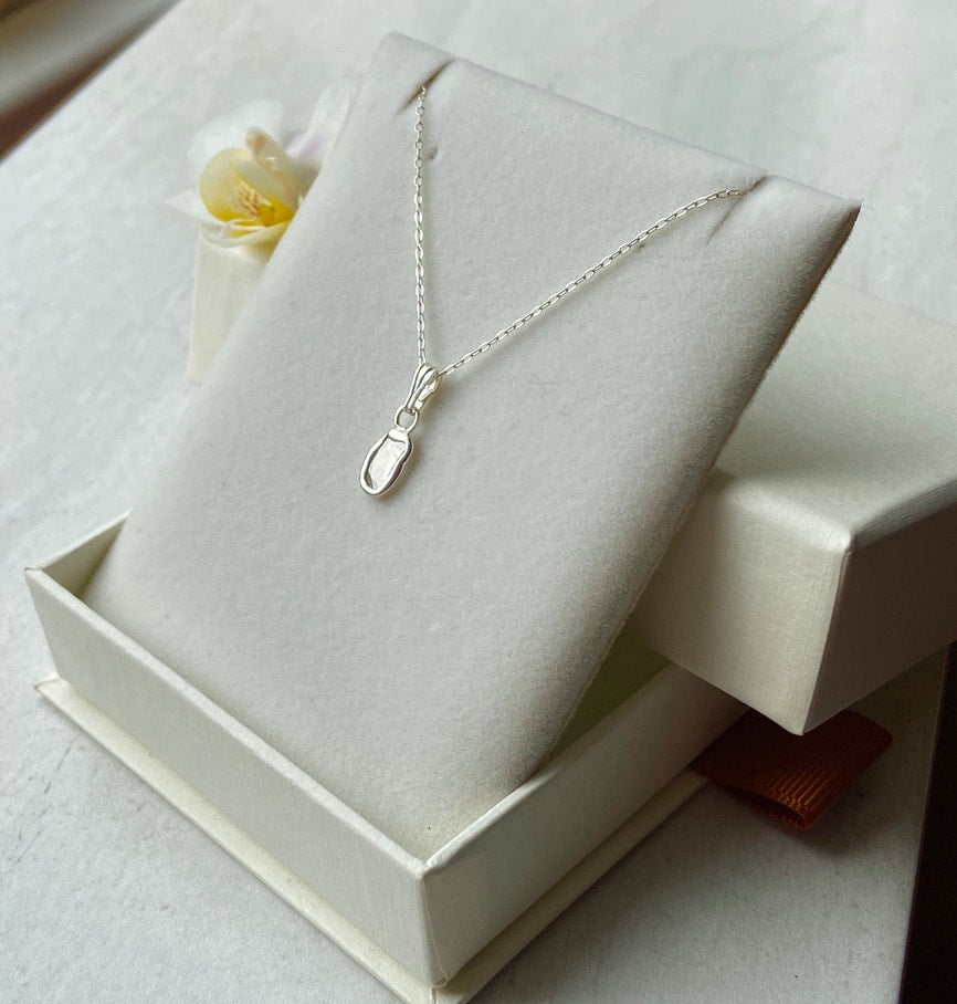 Salt and Pepper Diamond Slice Pendant Necklace