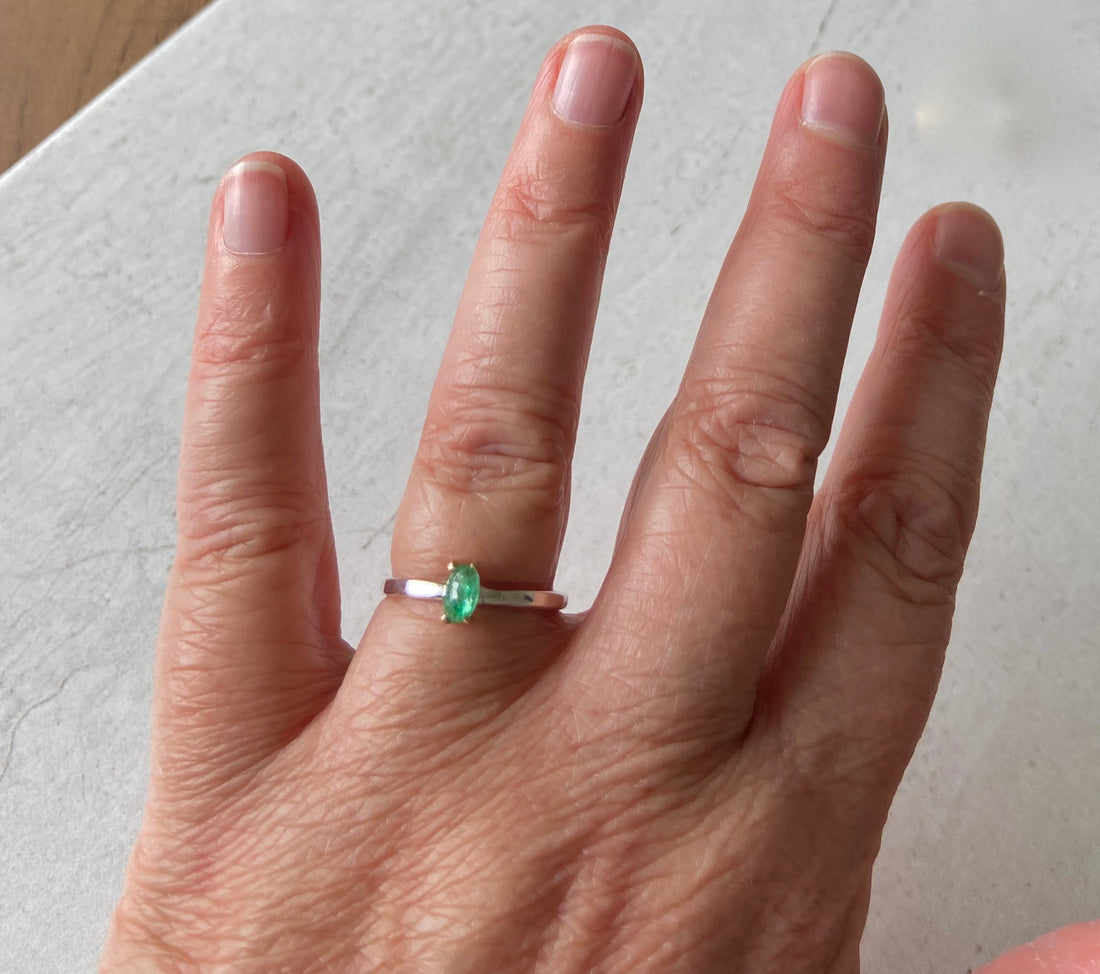 Emerald Ring, May Birthstone Ring