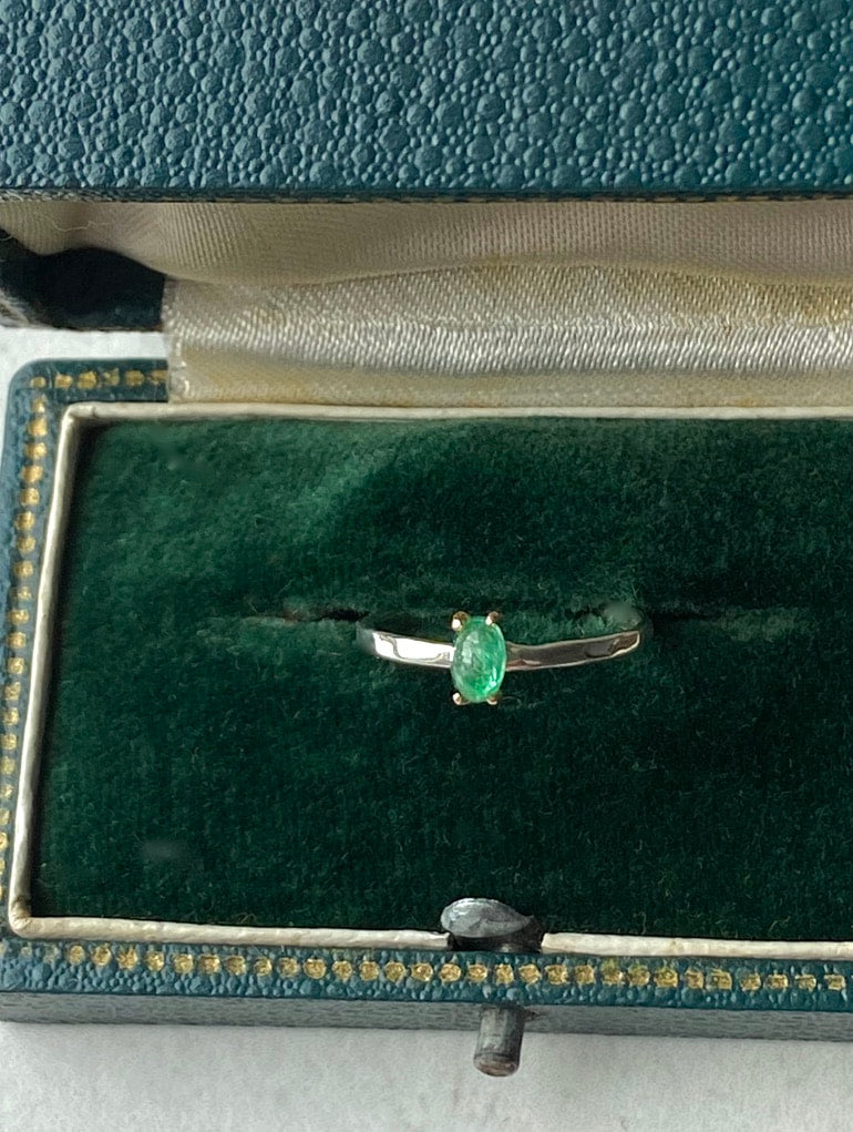 Emerald Ring, May Birthstone Ring