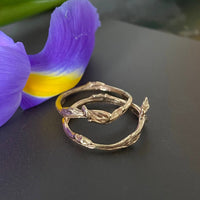 Blueberry Twig Ring, Twig Engagement or Wedding Ring