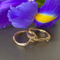Blueberry Twig Ring, Twig Engagement or Wedding Ring