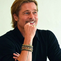 Unisex Diamond Bar and Black Spinel Bracelet, Brad Pitt Bracelet