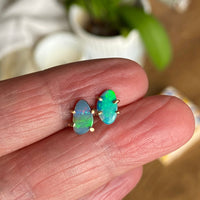 Australian Opal Stud Earrings