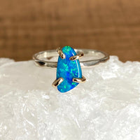 Australian Opal Ring, October Birthstone Ring