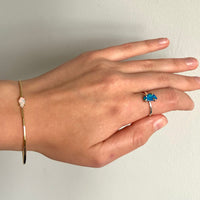 Australian Opal Ring, October Birthstone Ring
