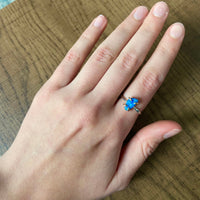 Australian Opal Ring, October Birthstone Ring