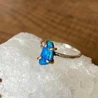 Australian Opal Ring, October Birthstone Ring