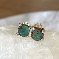 Australian Boulder Matrix Opal Stud Earrings