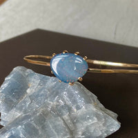Australian Opal Bangle Bracelet, October Birthstone Bracelet