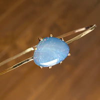 Australian Opal Bangle Bracelet, October Birthstone Bracelet