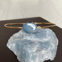 Australian Opal Bangle Bracelet, October Birthstone Bracelet