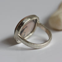 Dendritic Opal Ring, October Birthstone Ring