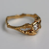 Diamond Twig Ring, 18k Gold