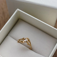 Diamond Twig Ring, 18k Gold