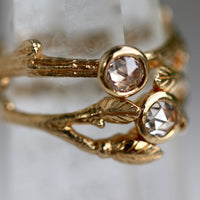 Diamond Twig Ring, 18k Gold