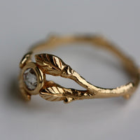 Diamond Twig Ring, 18k Gold