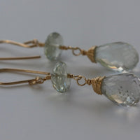 Prasiolite/Green Amethyst Earrings, 14k Gold Filled
