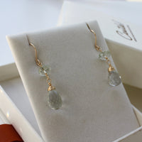 Prasiolite/Green Amethyst Earrings, 14k Gold Filled