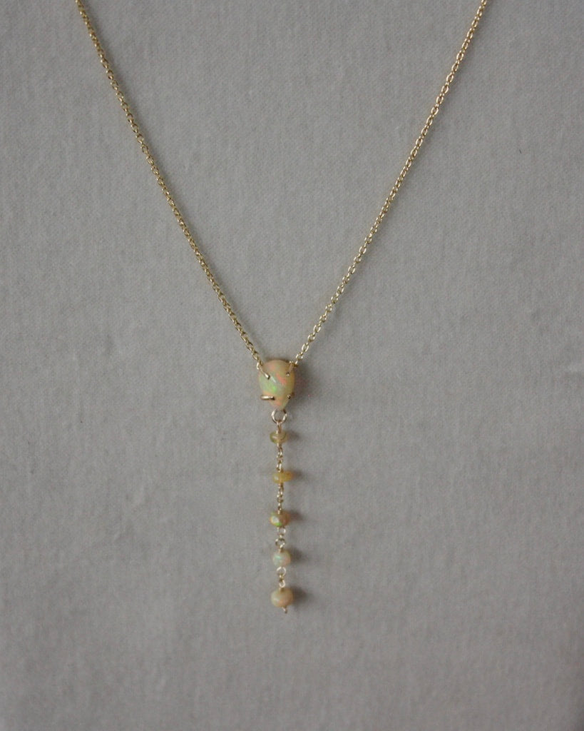 Ethiopian Welo Opal Necklace, October Birthstone Necklace