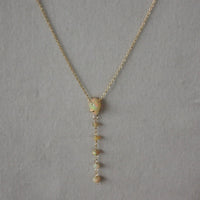 Ethiopian Welo Opal Necklace, October Birthstone Necklace