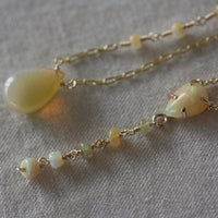 Ethiopian Welo Opal Necklace, October Birthstone Necklace