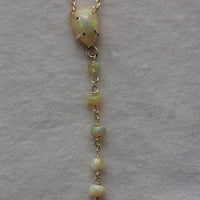 Ethiopian Welo Opal Necklace, October Birthstone Necklace