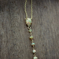 Ethiopian Welo Opal Necklace, October Birthstone Necklace