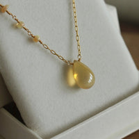 Ethiopian Welo Opal Pendant Necklace, October Birthstone Necklace