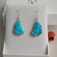 Sleeping Beauty Turquoise Earrings