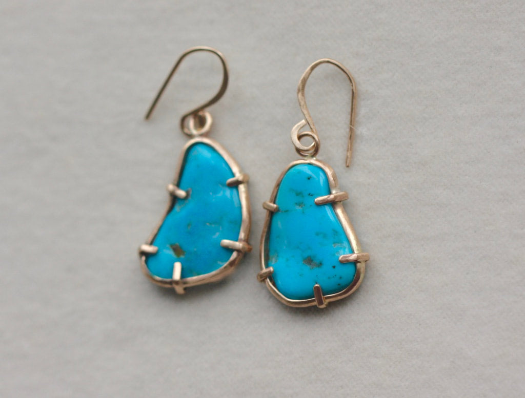 Sleeping Beauty Turquoise Earrings