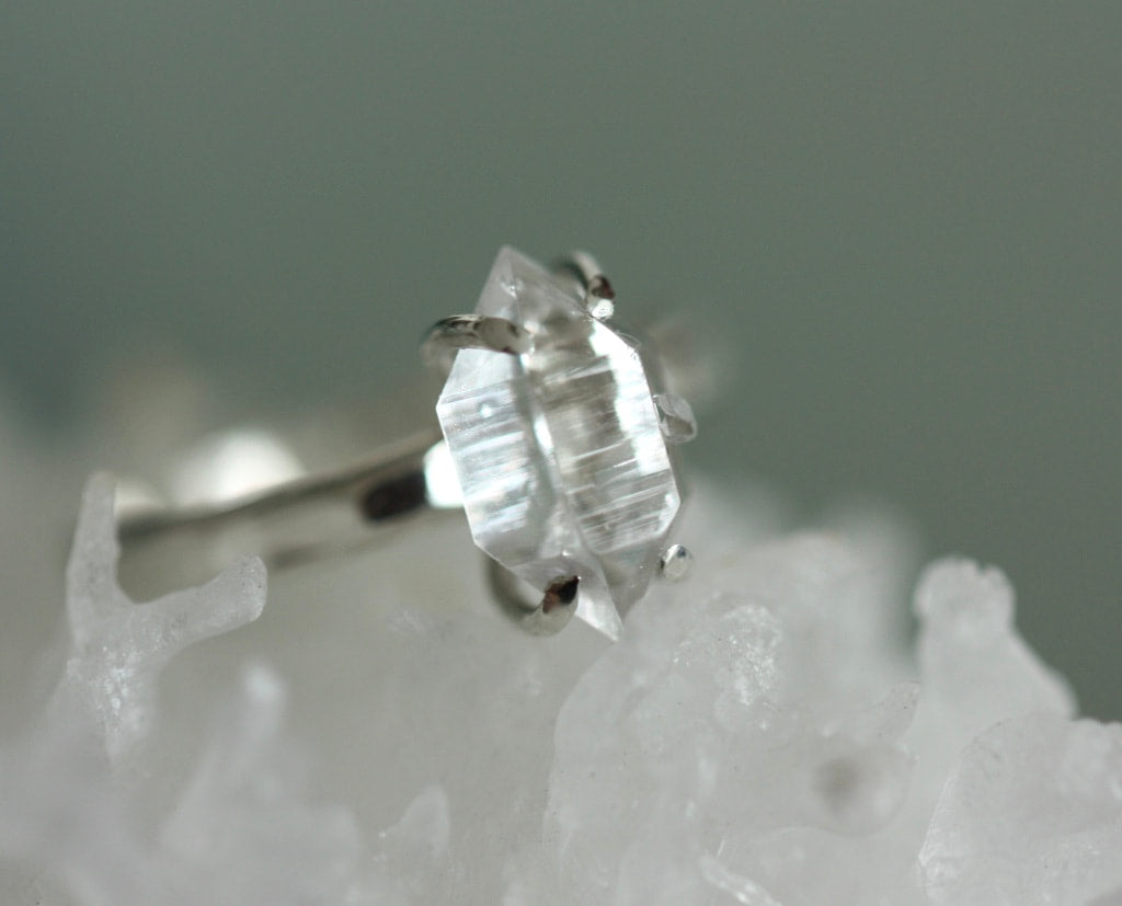 Natural Herkimer Diamond Ring