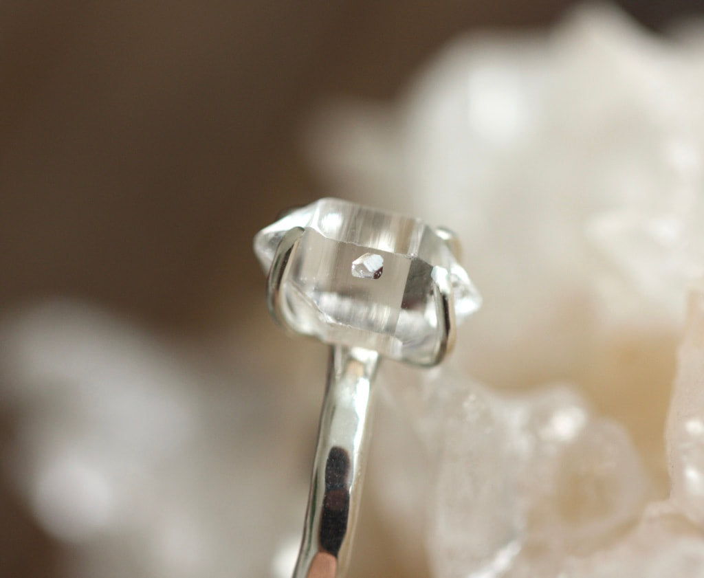Natural Herkimer Diamond Ring