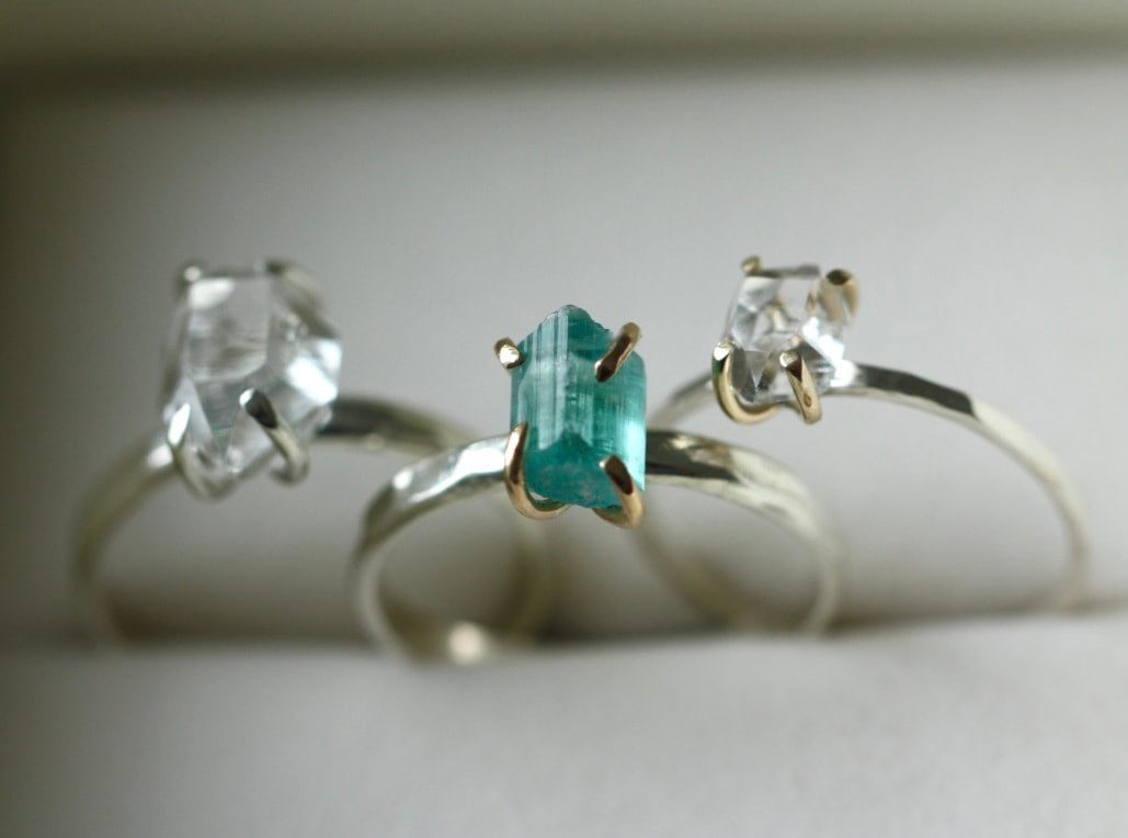 Natural Herkimer Diamond Ring