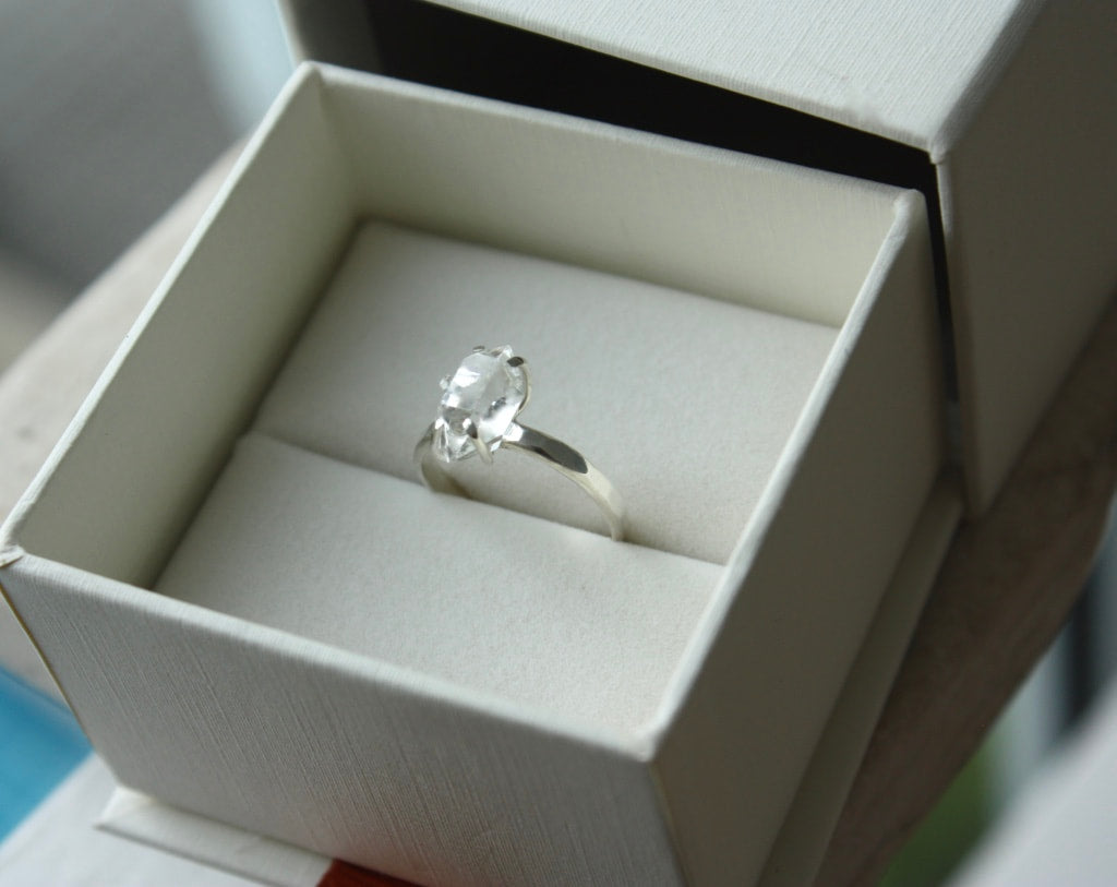 Natural Herkimer Diamond Ring