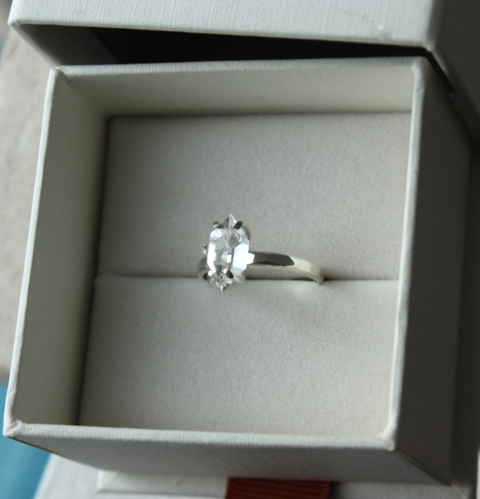 Natural Herkimer Diamond Ring