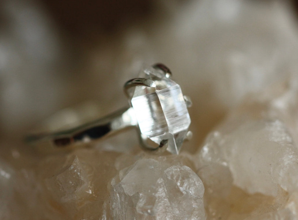 Natural Herkimer Diamond Ring