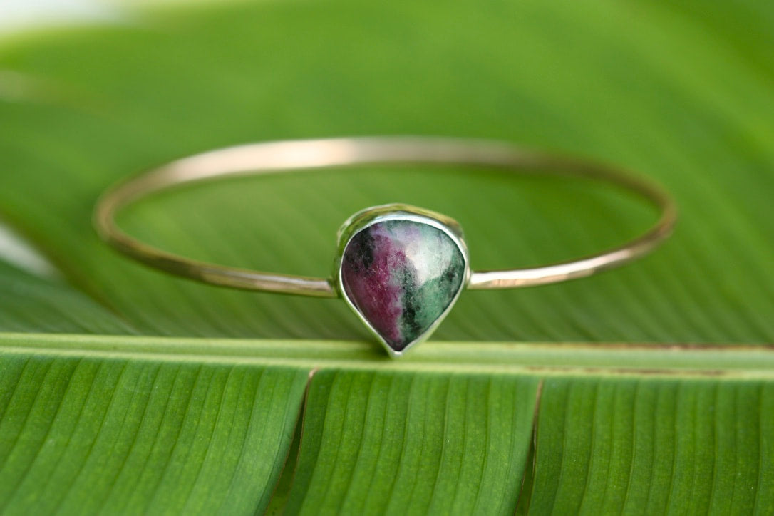 Ruby Zoisite Bangle